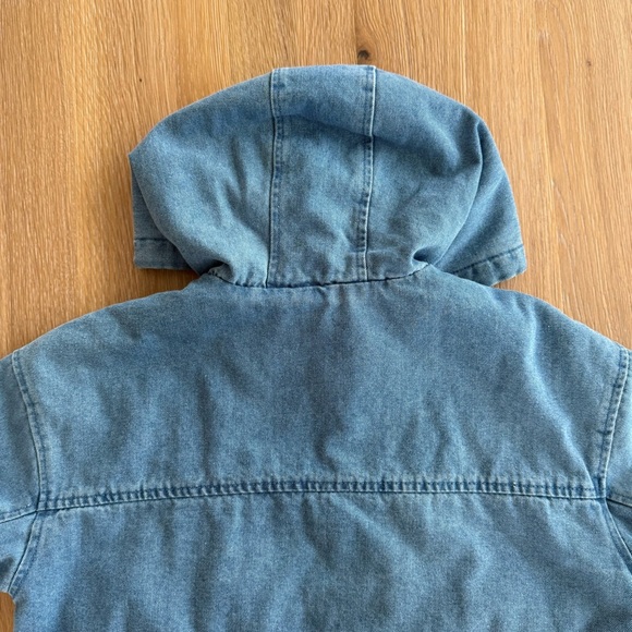 Ashley Vintage Charm Women’s Denim Jacket Cropped size Small Fuzzy Blue … - Picture 5 of 11